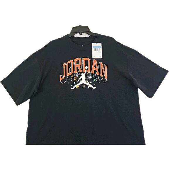 Jordan Michael Jordan~Woman Size M~Black Oversized Fit Active T-shirt Cotton NWT - Picture 14 of 14